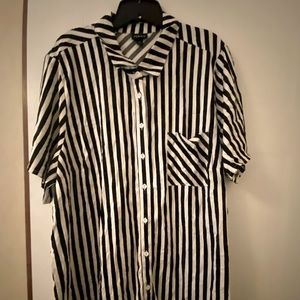 Torrid Striped Button Up Blouse